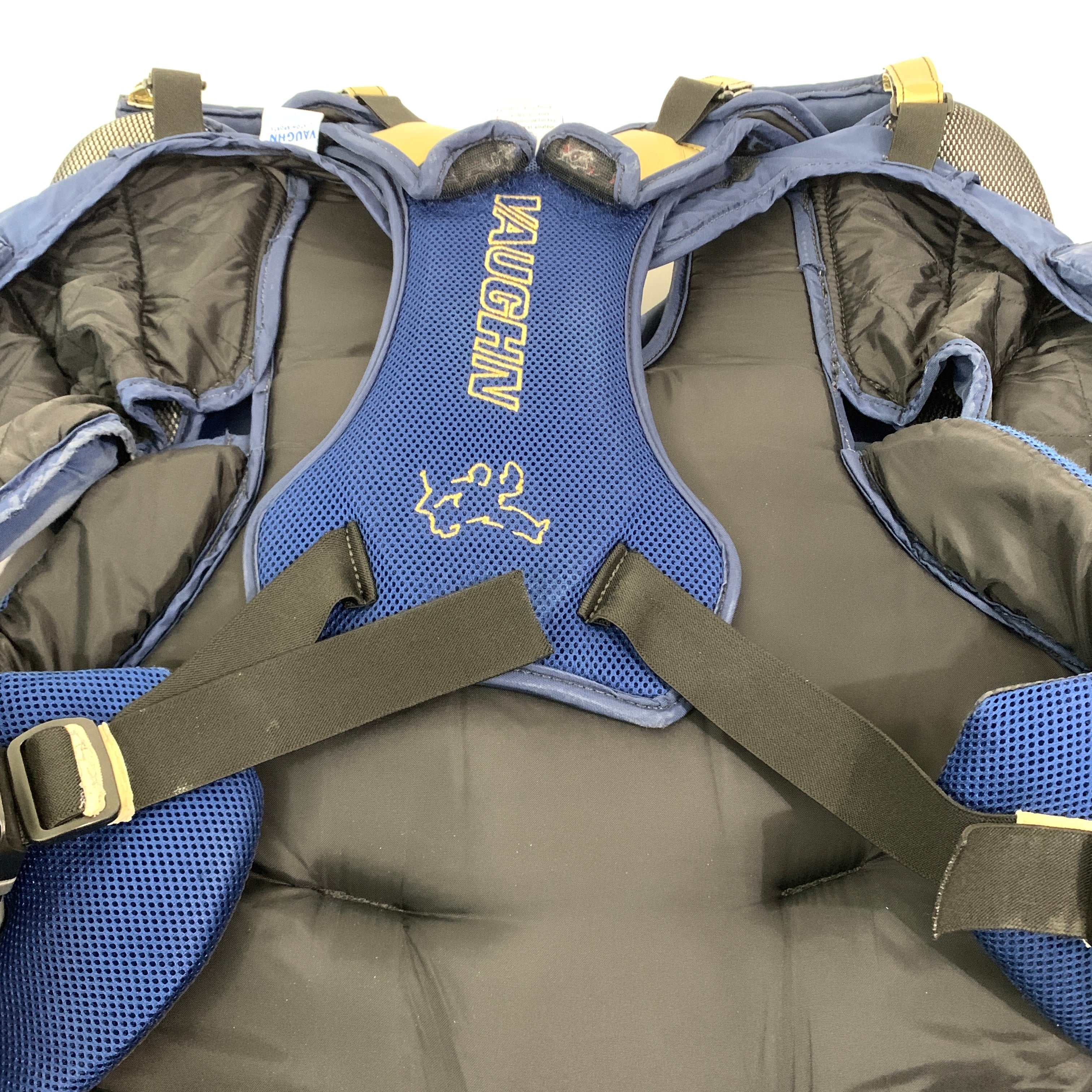 Vaughn V5 7800 - Used Pro Stock Goalie Chest Protector (Navy/Gold)